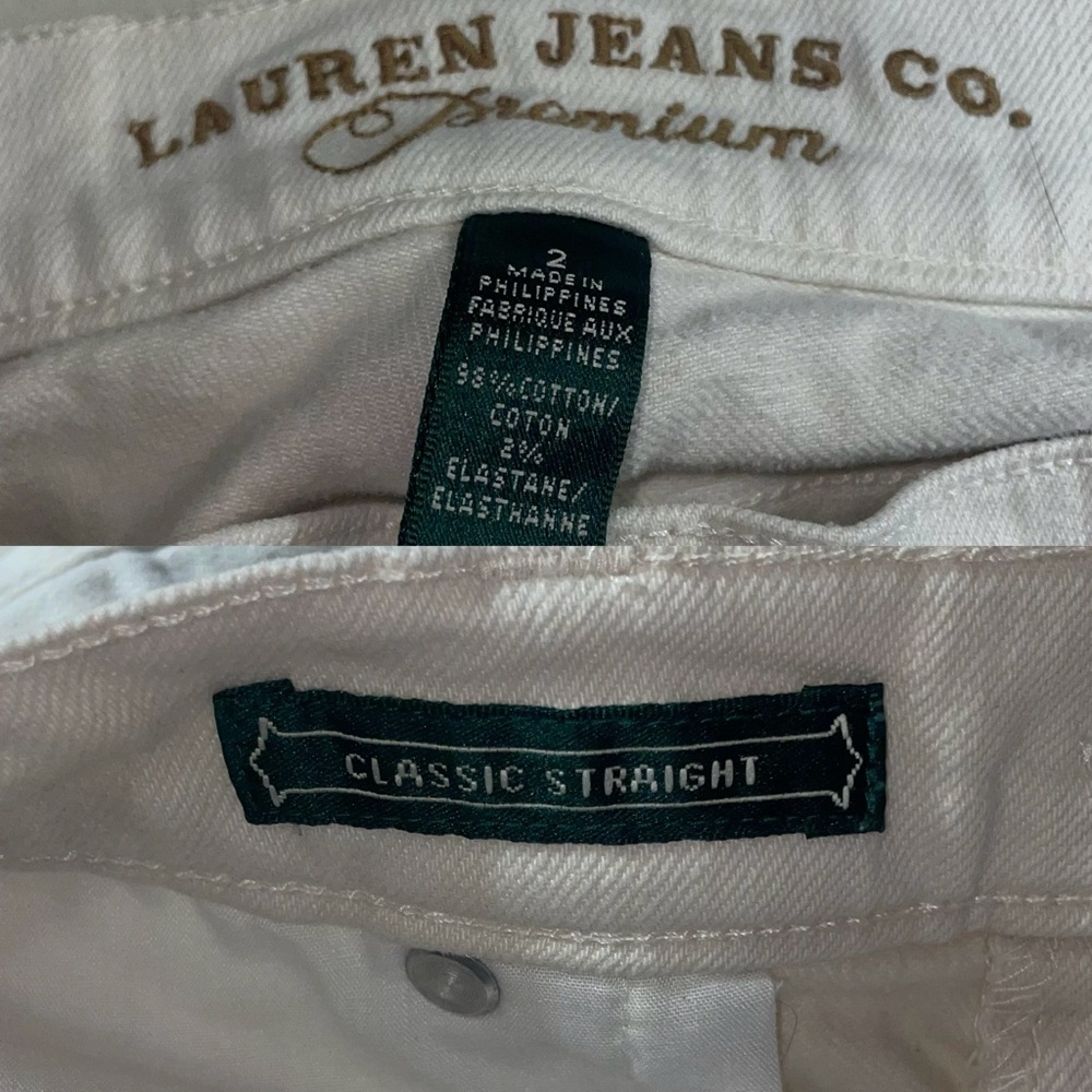 Off White Straight Leg Denim Jeans - Picture 2 of 10